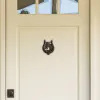 Rustic Horseshoe Cast Iron Door Knocker - Durable and Stylish Entryway Decor