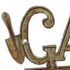 Decorative Cast Iron Wall Hook for Garden Use