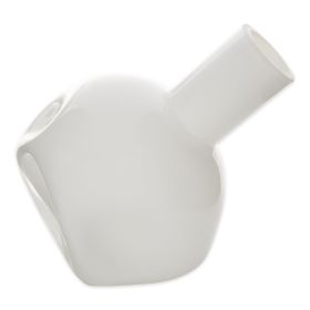 WHITE ABSTRACT VASE